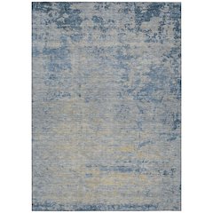 Machine Washable Indoor/Outdoor Chantille Navy 5' x 7'6" Rug