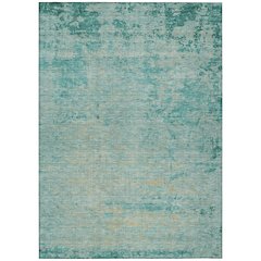 Machine Washable Indoor/Outdoor Chantille Teal 5' x 7'6" Rug