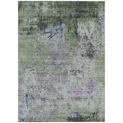 Machine Washable Indoor/Outdoor Chantille Fern 5' x 7'6" Rug
