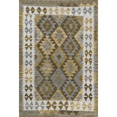 Machine Washable Indoor/Outdoor Chantille Brown 5' x 7'6" Rug