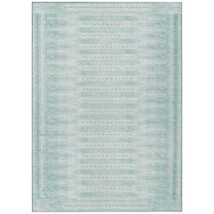 Machine Washable Indoor/Outdoor Chantille Turquoise 5' x 7'6" Rug