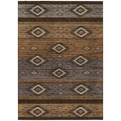 Machine Washable Indoor/Outdoor Chantille Chocolate 5' x 7'6" Rug