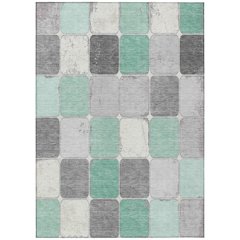 Machine Washable Indoor/Outdoor Chantille Mint 5' x 7'6" Rug