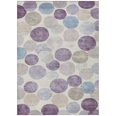 Machine Washable Indoor/Outdoor Chantille Plum 5' x 7'6" Rug