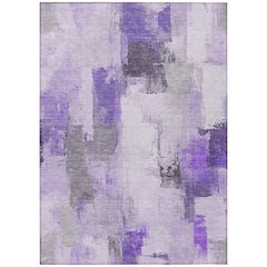 Machine Washable Indoor/Outdoor Chantille Lavender 5' x 7'6" Rug