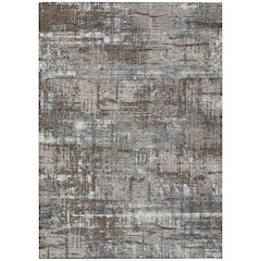 Machine Washable Indoor/Outdoor Chantille Brown 5' x 7'6" Rug