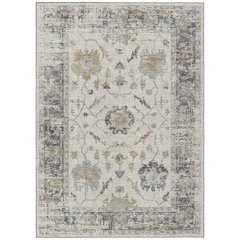 Machine Washable Indoor/Outdoor Chantille Ivory 5' x 7'6" Rug