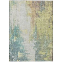 Machine Washable Indoor/Outdoor Chantille Seafoam 5' x 7'6" Rug