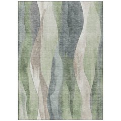 Machine Washable Indoor/Outdoor Chantille Fern 5' x 7'6" Rug