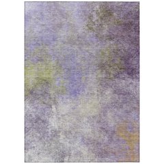 Machine Washable Indoor/Outdoor Chantille Purple 5' x 7'6" Rug