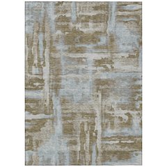 Machine Washable Indoor/Outdoor Chantille ACN2015 Brown 5' x 7'6" Rug