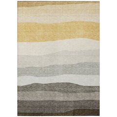 Machine Washable Indoor/Outdoor Chantille ACN2023 Pewter 5' x 7'6" Rug