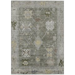 Machine Washable Indoor/Outdoor Chantille ACN2025 Pewter 5' x 7'6" Rug