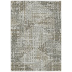 Machine Washable Indoor/Outdoor Chantille ACN2026 Pewter 5' x 7'6" Rug