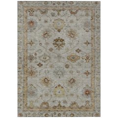 Machine Washable Indoor/Outdoor Chantille ACN2045 Taupe 5' x 7'6" Rug