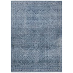 Machine Washable Indoor/Outdoor Chantille ACN2060 Blue 5' x 7'6" Rug