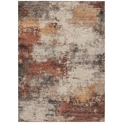 Machine Washable Indoor/Outdoor Chantille ACN2064 Paprika 5' x 7'6" Rug
