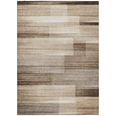 Machine Washable Indoor/Outdoor Chantille ACN2082 Brown 5' x 7'6" Rug
