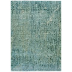 Machine Washable Indoor/Outdoor Chantille ACN2088 Teal 5' x 7'6" Rug