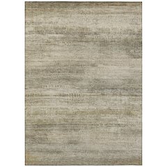 Machine Washable Indoor/Outdoor Chantille ACN2089 Taupe 5' x 7'6" Rug