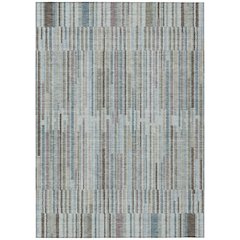Machine Washable Indoor/Outdoor Chantille ACN2102 Teal 5' x 7'6" Rug