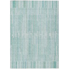 Machine Washable Indoor/Outdoor Chantille ACN2102 Turquoise 5' x 7'6" Rug