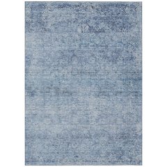 Machine Washable Indoor/Outdoor Chantille ACN2103 Blue 5' x 7'6" Rug