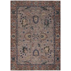 Machine Washable Indoor/Outdoor Chantille ACN2104 Mocha 5' x 7'6" Rug