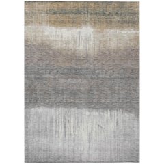 Machine Washable Indoor/Outdoor Chantille ACN2118 Taupe 5' x 7'6" Rug