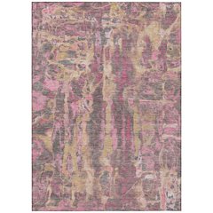 Machine Washable Indoor/Outdoor Chantille ACN2120 Blush 5' x 7'6" Rug