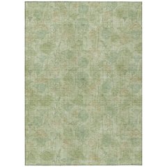Machine Washable Indoor/Outdoor Chantille ACN2128 Sage 5' x 7'6" Rug