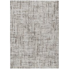 Machine Washable Indoor/Outdoor Chantille ACN2130 Taupe 5' x 7'6" Rug