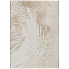 Machine Washable Indoor/Outdoor Chantille ACN2133 Brown 5' x 7'6" Rug