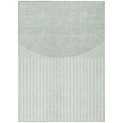 Machine Washable Indoor/Outdoor Chantille ACN2134 Green 5' x 7'6" Rug