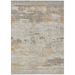 Machine Washable Indoor/Outdoor Chantille ACN2145 Putty 5' x 7'6" Rug