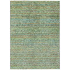 Machine Washable Indoor/Outdoor Chantille ACN2148 Green 5' x 7'6" Rug
