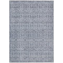 Machine Washable Indoor/Outdoor Chantille ACN2152 Blue 5' x 7'6" Rug