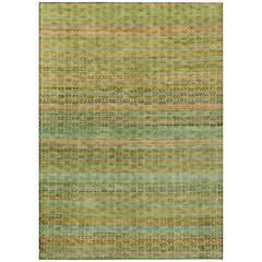 Machine Washable Indoor/Outdoor Chantille ACN2155 Green 5' x 7'6" Rug