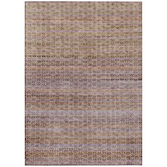 Machine Washable Indoor/Outdoor Chantille ACN2155 Khaki 5' x 7'6" Rug