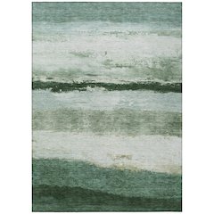 Machine Washable Indoor/Outdoor Chantille ACN2169 Fern 5' x 7'6" Rug