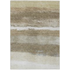 Machine Washable Indoor/Outdoor Chantille ACN2169 Khaki 5' x 7'6" Rug