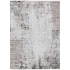 Machine Washable Indoor/Outdoor Chantille ACN2171 Taupe 5' x 7'6" Rug