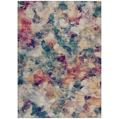 Machine Washable Indoor/Outdoor Chantille ACN2203 Putty 5' x 7'6" Rug