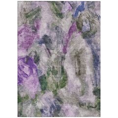 Machine Washable Indoor/Outdoor Chantille ACN2204 Lavender 5' x 7'6" Rug