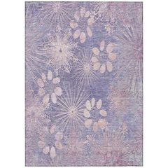 Machine Washable Indoor/Outdoor Chantille ACN2225 Purple 5' x 7'6" Rug