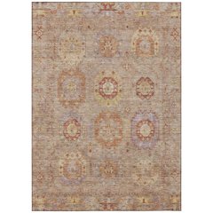Machine Washable Indoor/Outdoor Chantille ACN2227 Brown 5' x 7'6" Rug