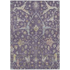 Machine Washable Indoor/Outdoor Chantille ACN2233 Purple 5' x 7'6" Rug