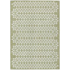 Machine Washable Indoor/Outdoor Chantille ACN2247 Green 5' x 7'6" Rug