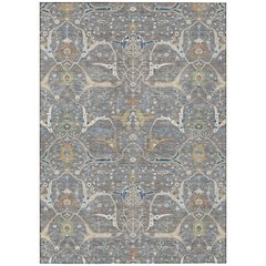 Machine Washable Indoor/Outdoor Chantille ACN2250 Gray 5' x 7'6" Rug