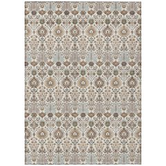 Machine Washable Indoor/Outdoor Chantille ACN2251 Ivory 5' x 7'6" Rug